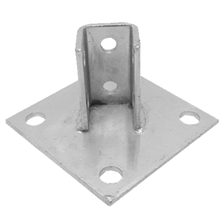 single channel square base plate