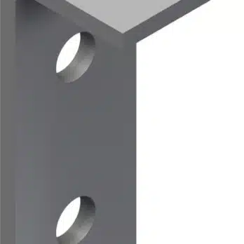 2 HOLE 1 HOLE RIGHT ANGLE BRACKET Stainless Steel