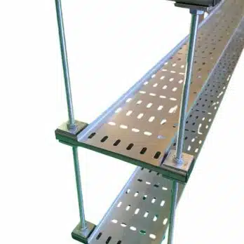 double cable tray trapeze bracket kit